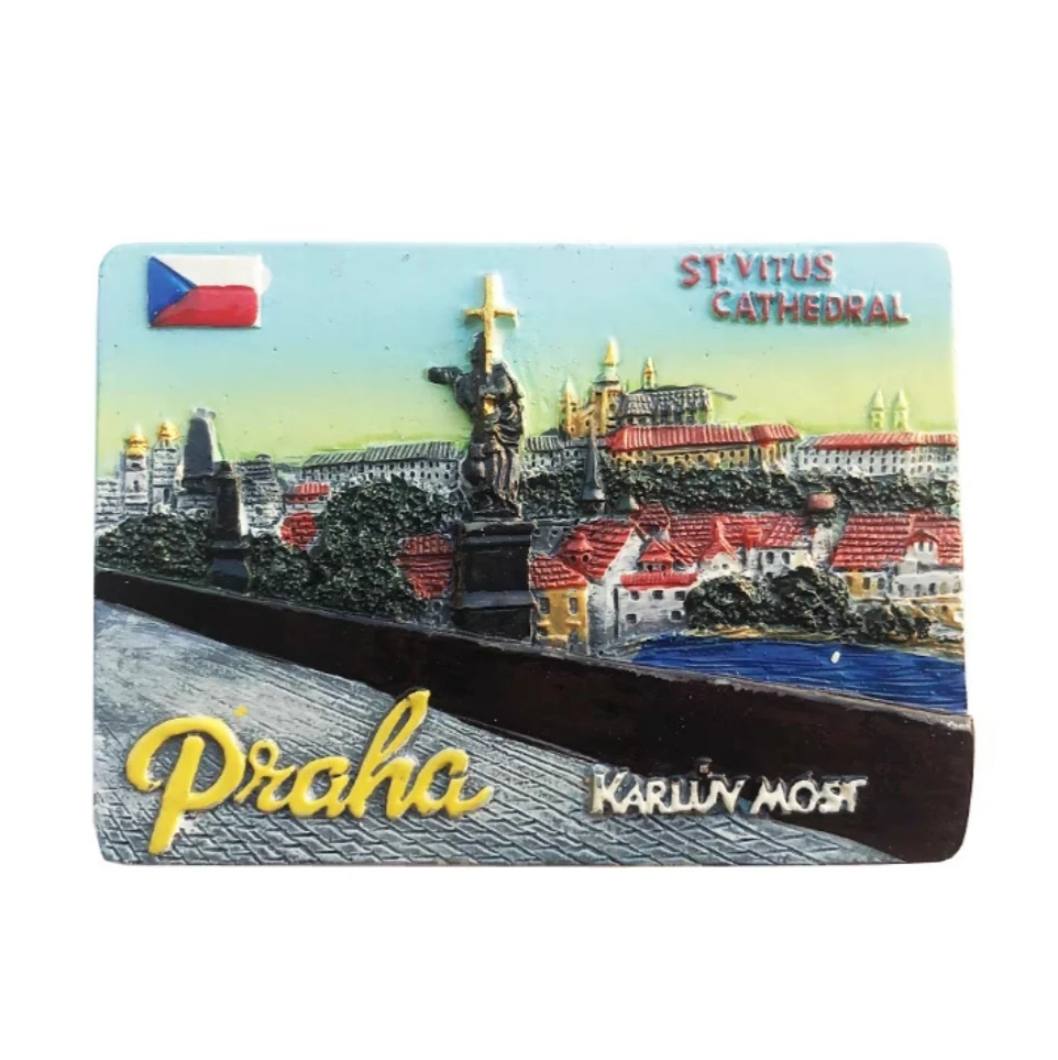 Praga Repubblica Ceca Magnete da frigorifero Viaggio Souvenir Collezione Regalo Casa Cucina Decorazione Adesivo Magnetico, Praga Ceca Frigorifero Magnetico