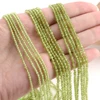 Natural Peridot Faceted Round/Cube Beads 2mm,3mm，Fine Jewelry Making, DIY Bracelet And Necklace 6