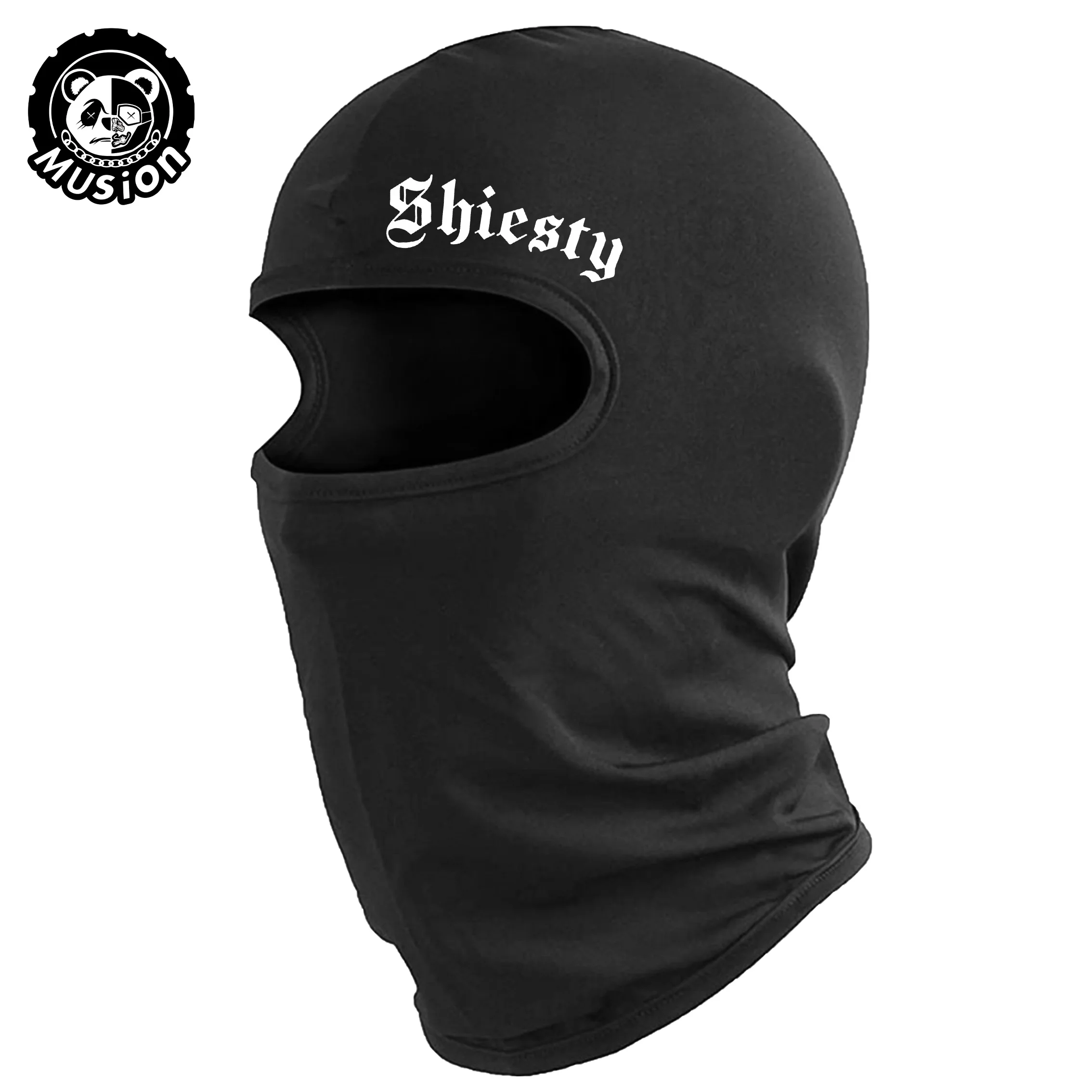 Musion Vollgesichtsmaske, Sturmhaube, Sonnenschutz, Schlauchmaske, Motorrad, modischer Druck, Gesicht, atmungsaktives Netz, Outdoor-Sport, Reiten