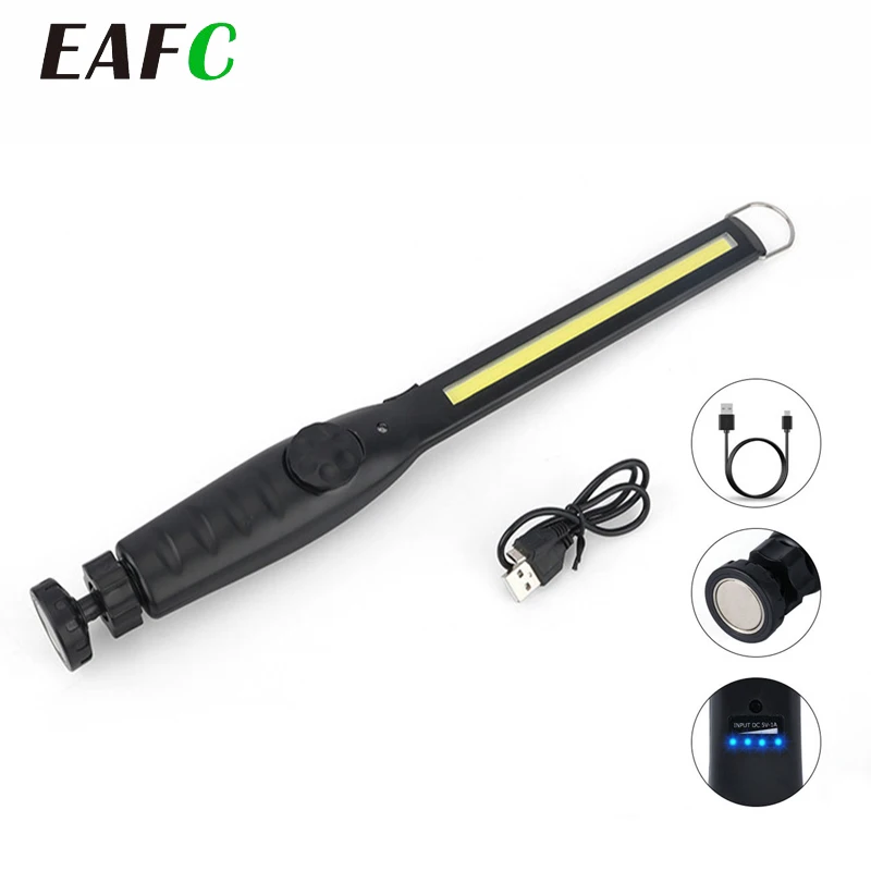 휴대용 자동차 수리 램프, 충전식 검사 작업, 마그네틱 핸드 헬드 LED 다기능 램프, 자동차 비상 수리 도구