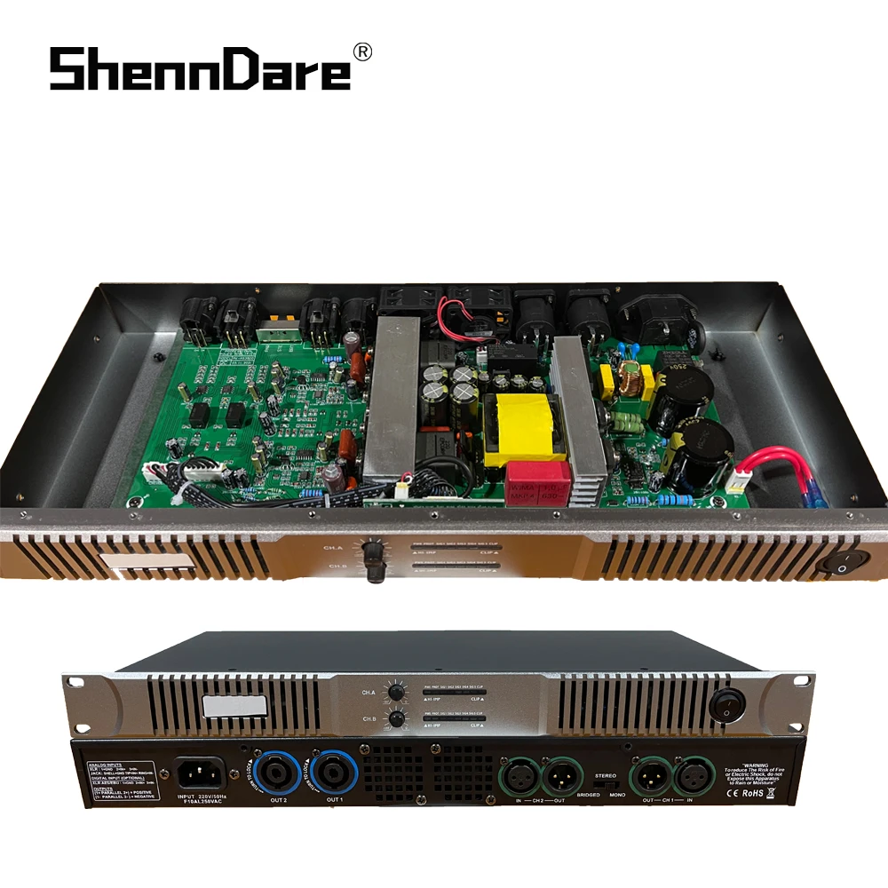 Professional 250W/350W Digital Power Amplifier 2 Channel Audio Amplifier Stage Audio Speaker Power Preamps For Karaoke Subwoofer