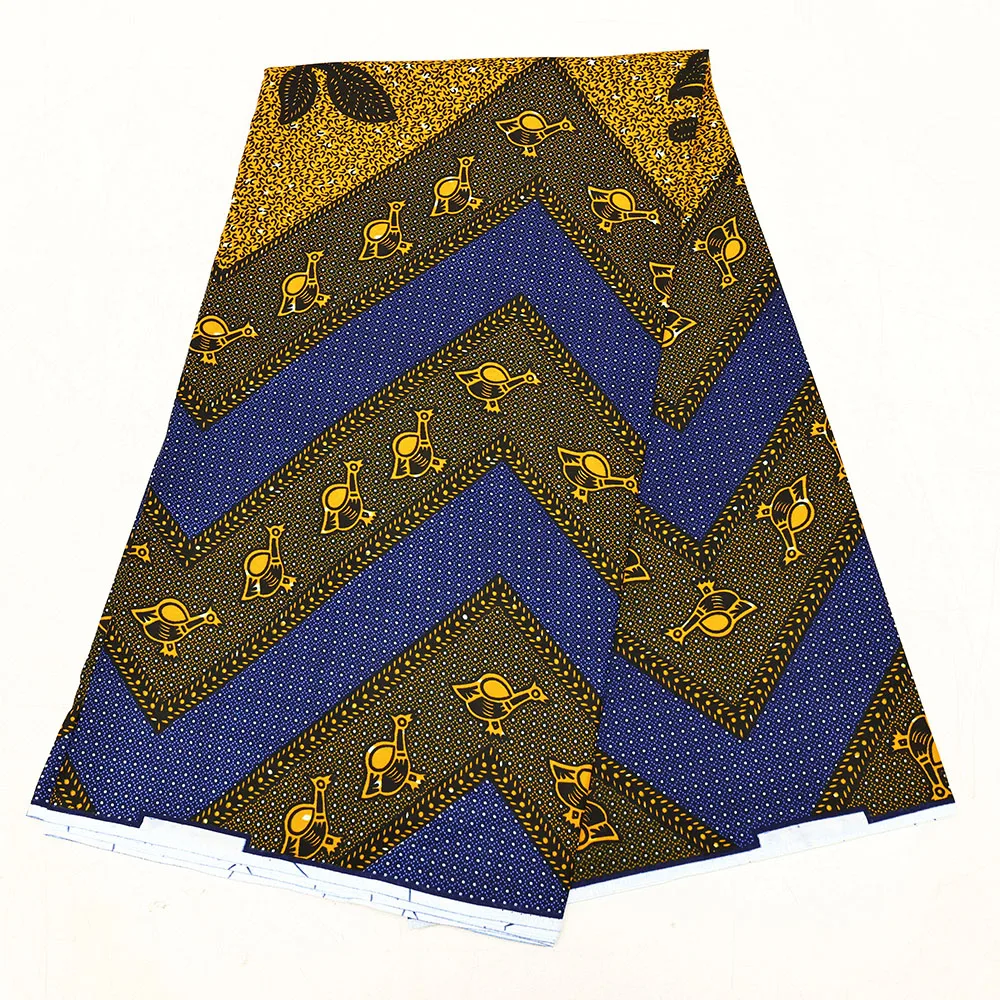 Clearance sale African Wax Fabric Nigeria Ankara Wax Fabric 2024 Design Block Print Batik Fabric For Sewing Material