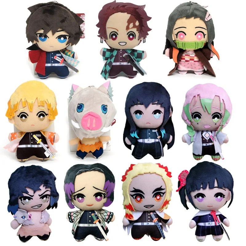 Anime Demon Slayer Akaza Rui Iguro Obanai Tanjirou Kamado Nezuko Agatsuma  Zenitsu Plush Toys Doll Peluche Gift 15cm