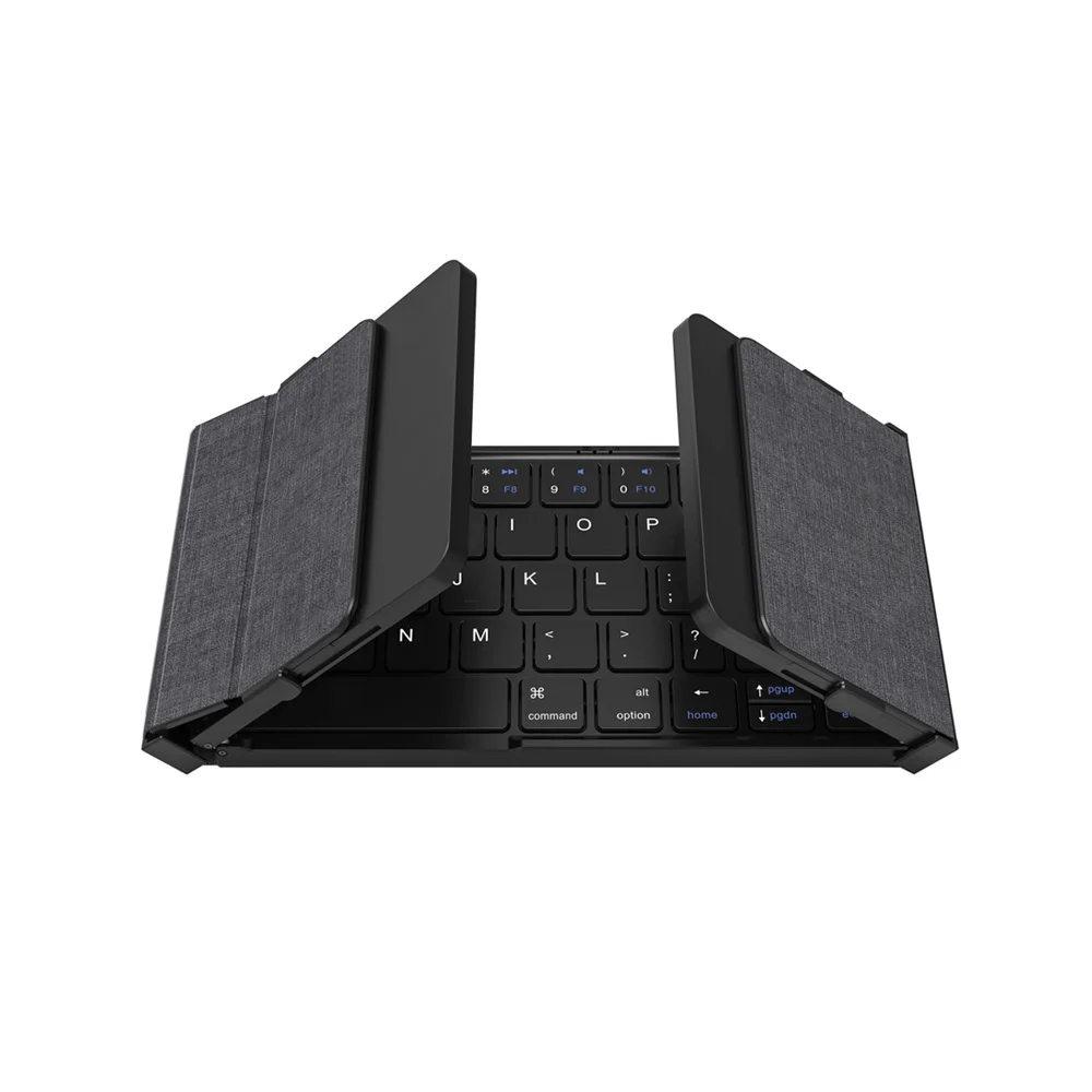 MISSGOAL-Teclado Dobrável Sem Fio com Touchpad, Bluetooth