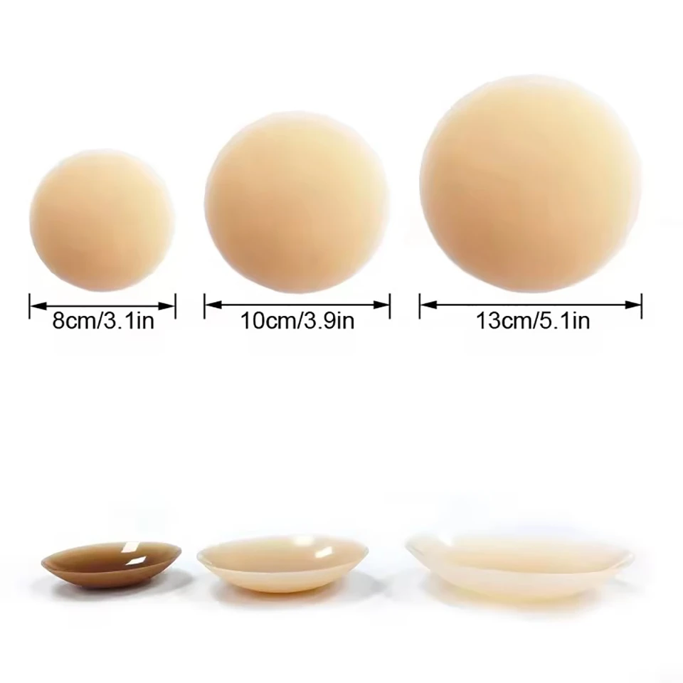 Reusable Opaque Silicone Nipple Cover Self Adhesive Invisible Breast Pasties Invisible Sticky Bra Chest Stickers Boob Tape