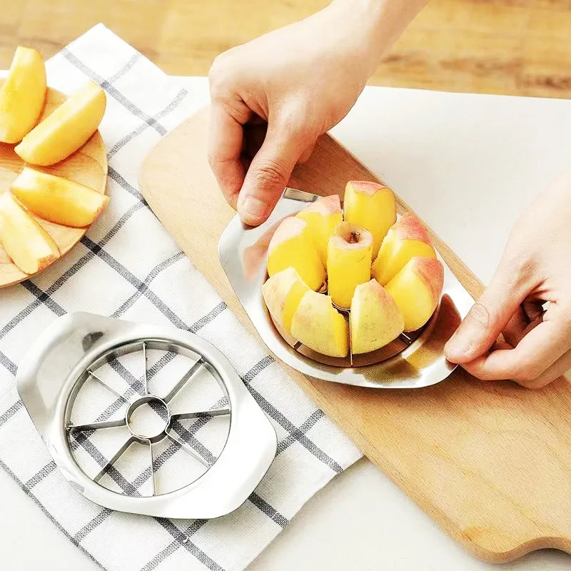 Kitchen Gadgets Stainless Steel Comfort Handle Divider Apple Cutter Vegetable Fruit Tools - 3