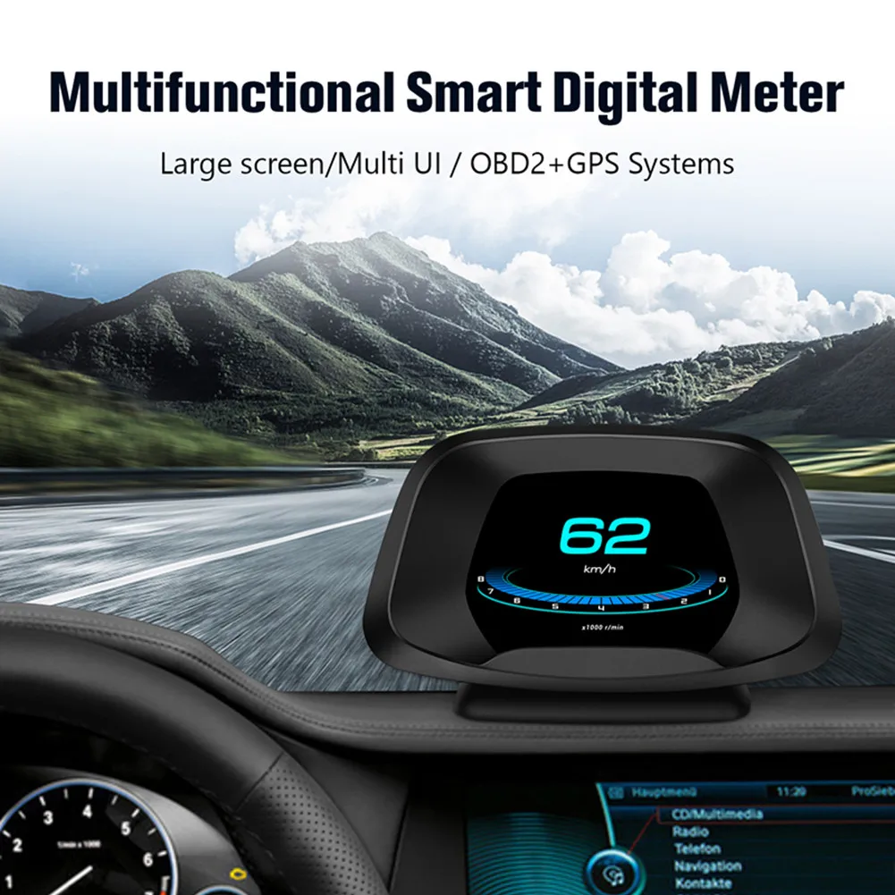 HUD P19 ޴ ڵ  OBD2 ָ  2008 ˶ GPS  ٱ  ٸ  