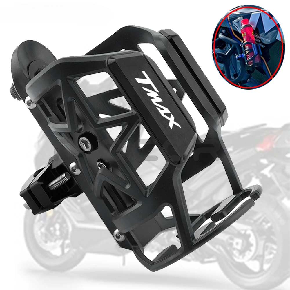 For YAMAHA TMAX 530 DX T MAX 530 TMAX560 TMAX530 Motorcycle Supplies Drink Water Bottle Cage Cup Holder Objects Accessory Mount motorcycle front rear footboard steps footrest pedal foot plate for yamaha tmax 530 t max530 sx dx t max tmax530 2017 2018 2019