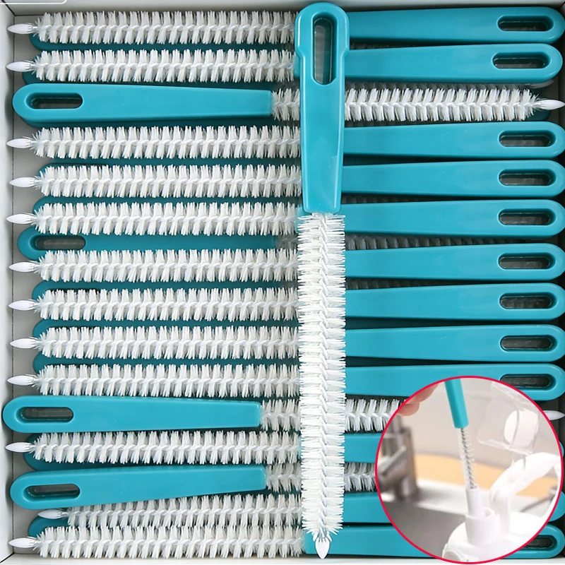 Root Brush Spiral Bristles Cleaning Brush for Straws Bottles and Narrow Areas Comfortable Non-Slip Handle with Hanging Design
