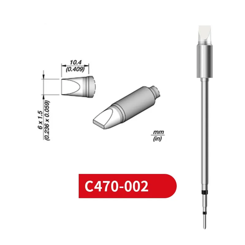 

C470 002 Soldering Tip For T470 Handle Compatible for Jbc HDE Soldering Station C470 Replacements Tools