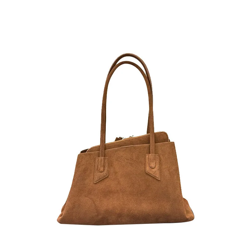NEW Luxury Designer suede leather cowhide Tote Bag High Quality Women's Shoulder Bag Large Capacity Fashion  Handbags