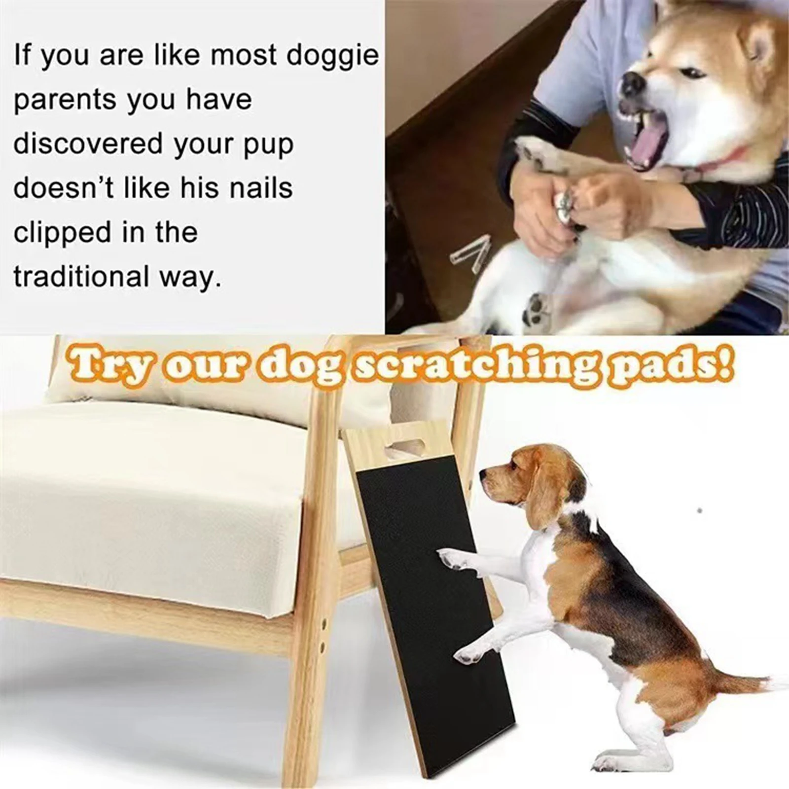 Dog Scratch Pad for Nails Grind Claws Durable Scratching Board for Small Medium Large Breeds
