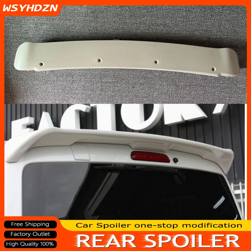

For Toyota Hiace 2005 - 2018 Roof Spoiler High Quality ABS Rear Wing Glossy Black Or Carbon Fiber Look Body Kit Decoration