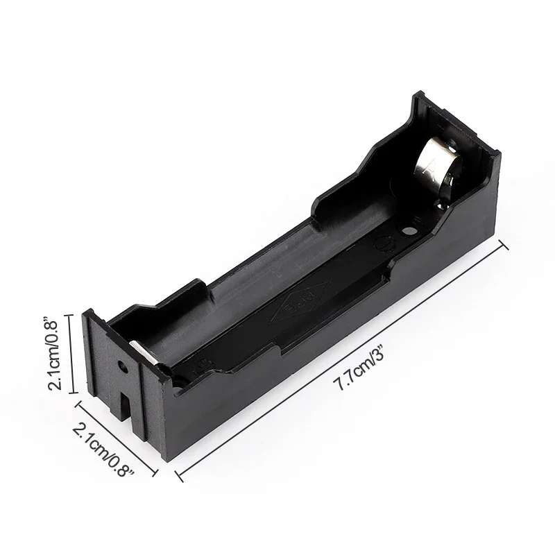 ABS 18650 Black Power Bank custodie 1X 2X 3X 4X 18650 batteria fai da te di alta qualità 1 2 3 4 Slot batterie contenitore con perno rigido - immagine 2