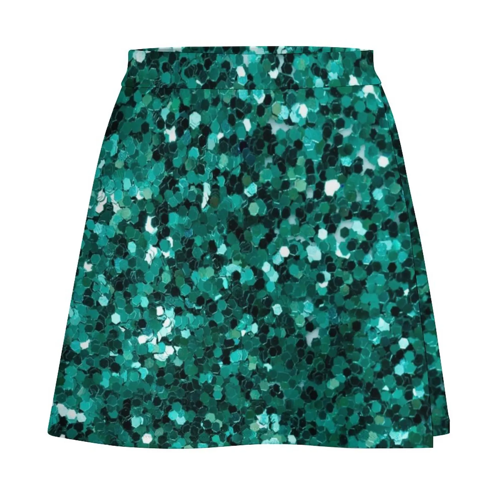 Turquoise Blue Stardust Mini Skirt kawaii skirt women's stylish skirts dresses summer woman 2024 skirt sets