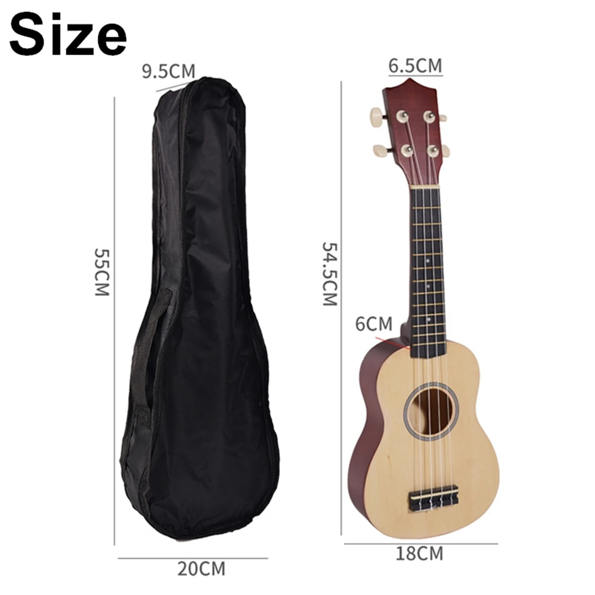 Miwayer sopran ukulele für anfänger 21 zoll hawaiian starter uke gitarre ukalalee mit gig bag digital tuner ukulele capo – Detail 10