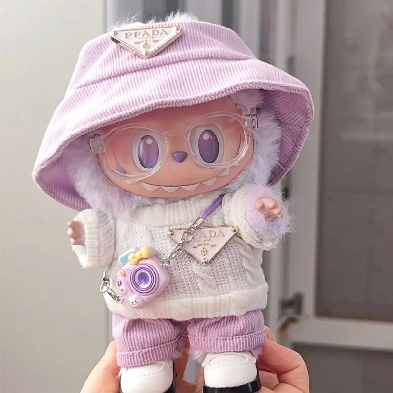 Macaron Suit Hoodie for Labubu Doll