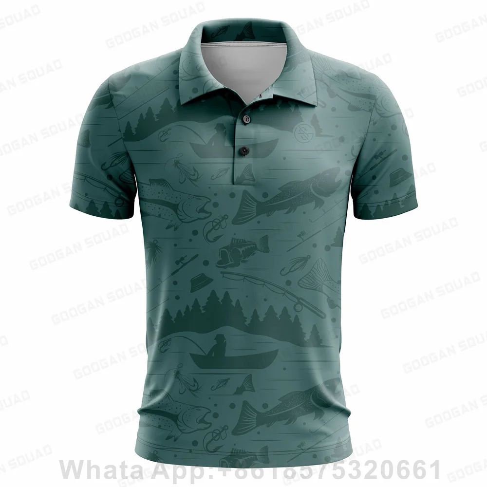2023 New Fashion Brand Polo Shirt Men's Summer Mandarin Collar Slim Fit Solid Color Button Breathable Polos Casual Men Clothing