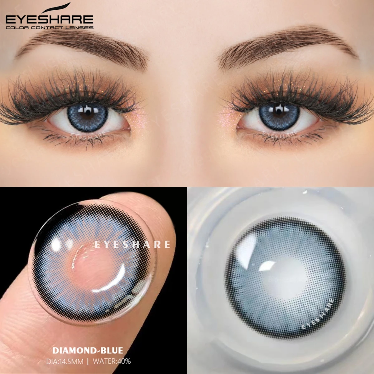 Eyeshare 2 pçs lentes de contato coloridas para olhos naturais olhos  castanhos lentes anuais bonitas lentes verdes da pupila eyecontacts -  AliExpress, image size:1200x1200