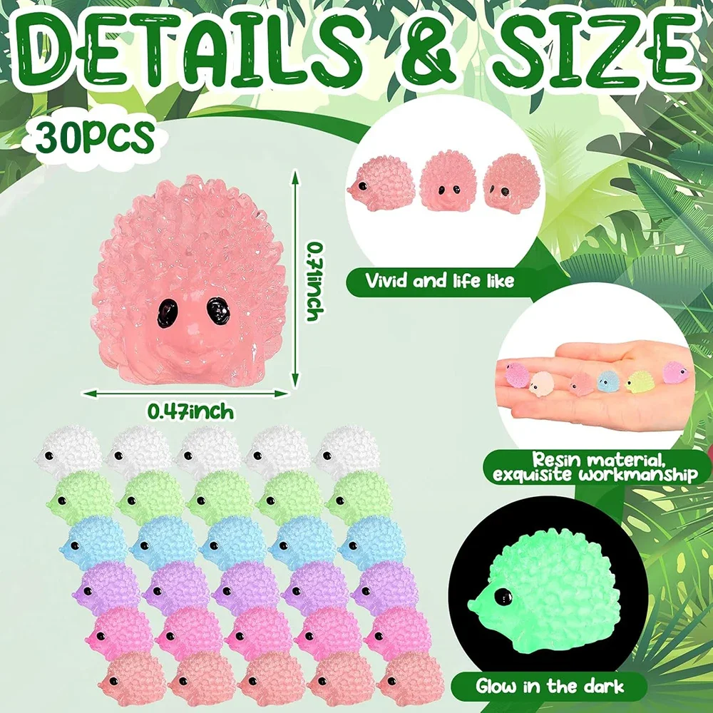 Mini-Figur Igel Auf Kohl – Für Feengarten, Terrarien & Deko, Handbemalt Aus Kunstharz
