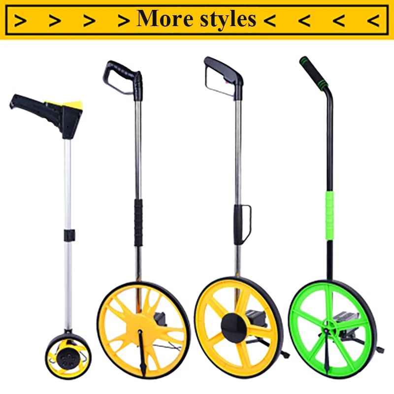 Distance Meter Distance Measure Wheel Portable Measuring Wheel Handheld Range Finder Walking Rangefinder