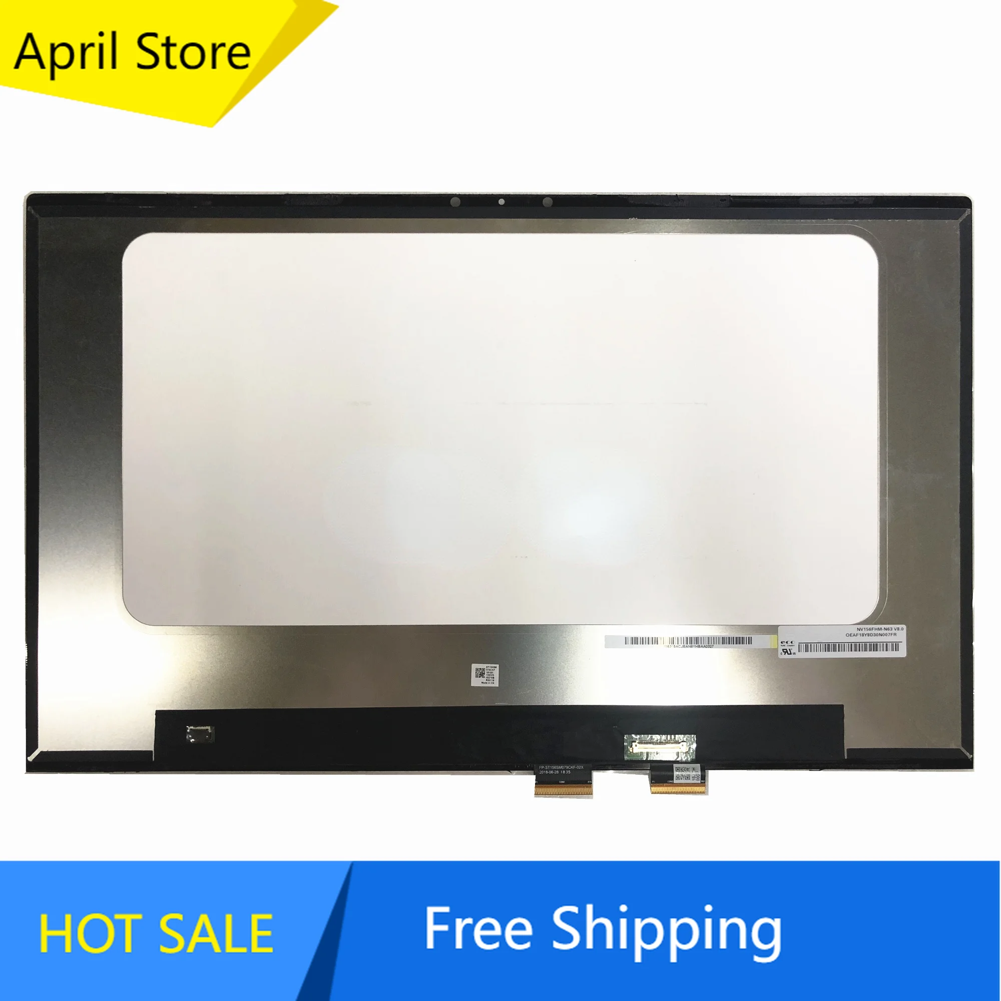 

NV156FHM-N63 V8.0 15,6 ''FHD ЖК-экран для ноутбука, экран с дигитайзером в сборе, детали для Asus кодирующий преобразователь сенсорного экрана в сборе 1920*1080