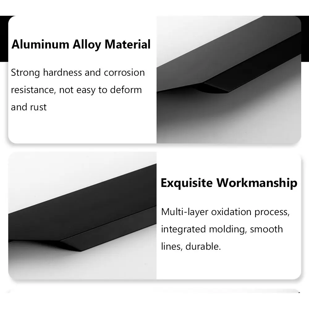 Aluminum Alloy Modern Door Handle for Wardrobe Cabinet