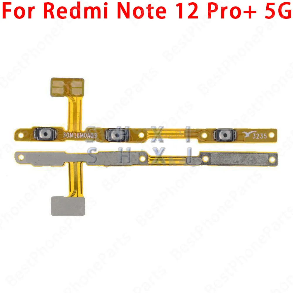 Bouton Volume De Remplacement Pour Xiaomi Redmi Note 12 Pro 5G (Modèles 22101316G/C/I) - Noir - 11