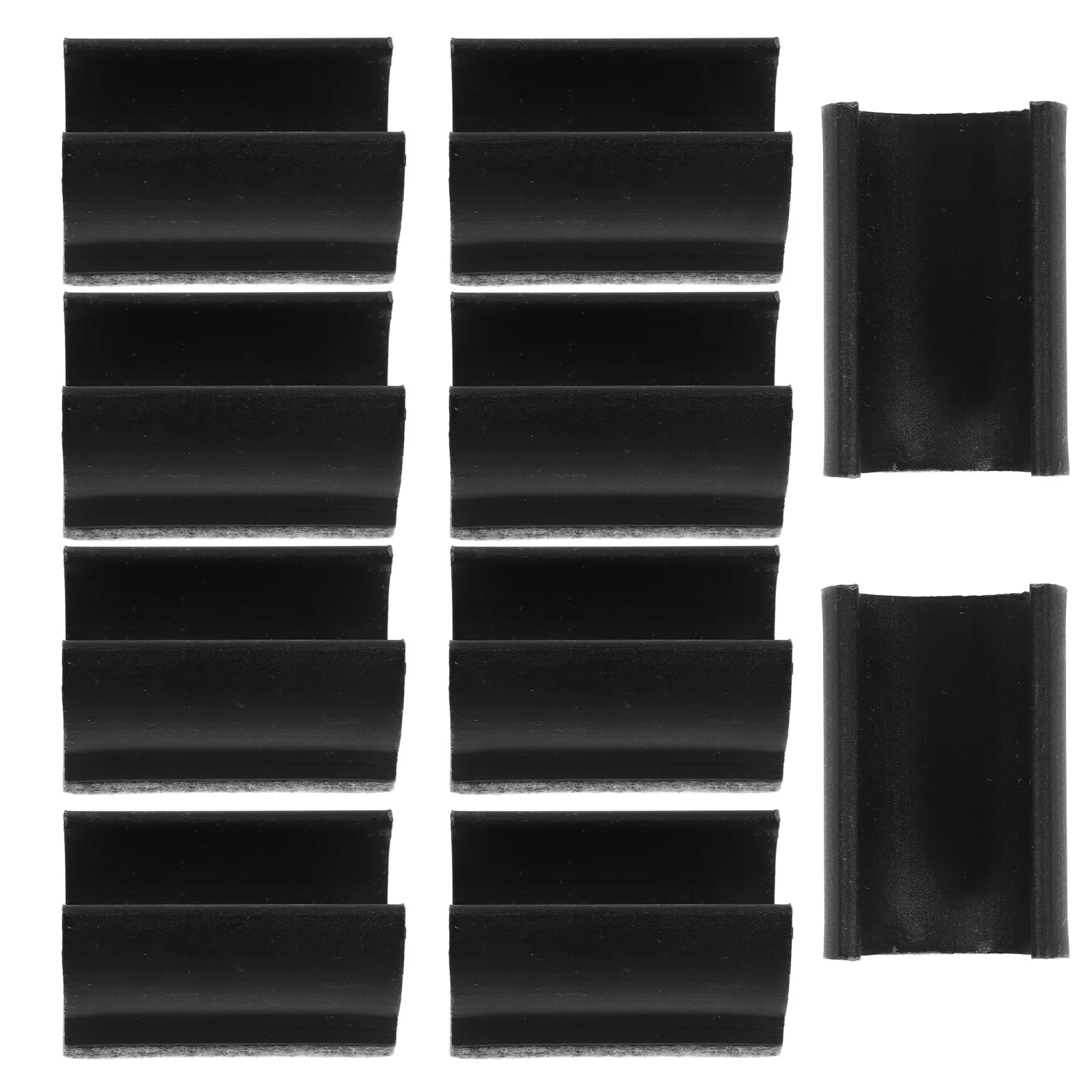 10Pcs 의자 다리 패드 U자형 가구 펠트 보호대 의자 및 썰매용 미끄럼 방지 소음 감소 바닥 패드 경재 바닥용