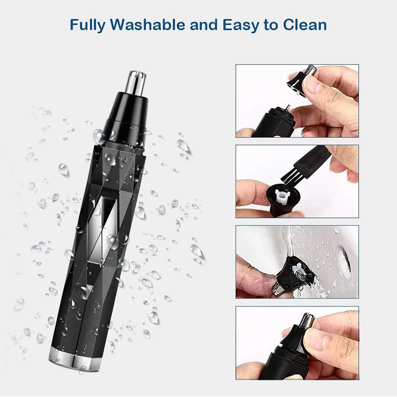 Men Electric Shaving Nose Ear Trimmer Safe Face Care Rechargeable Nose Hair Trimmer for Men Shaving Hair Removal Razor Beard 3