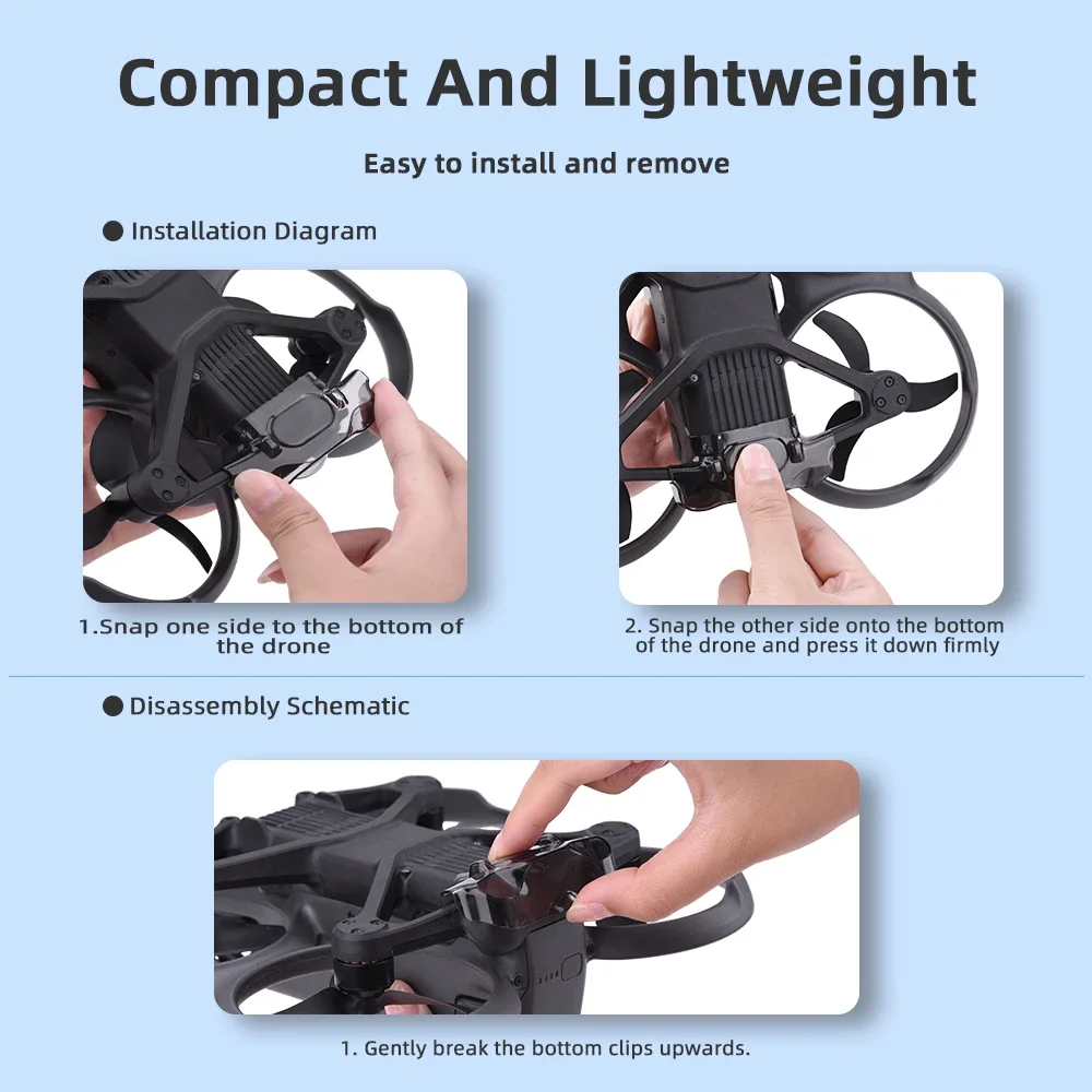 Drone Accessories Protective Film BRDRC Downward-Looking Lens Cap for DJI Avata 2 Gimbal Avoidance