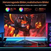 Gawfolk 27 Zoll Curved Gaming Monitor 100Hz, PC Bildschirm Full HD 1080P, Rahmenloses 1800R Computerbildschirm Mit FreeSync Und - Image 3