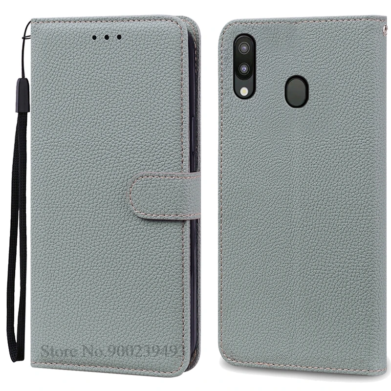 Leather Wallet Case for Samsung Galaxy M20 - Flip Cover & Card Holder