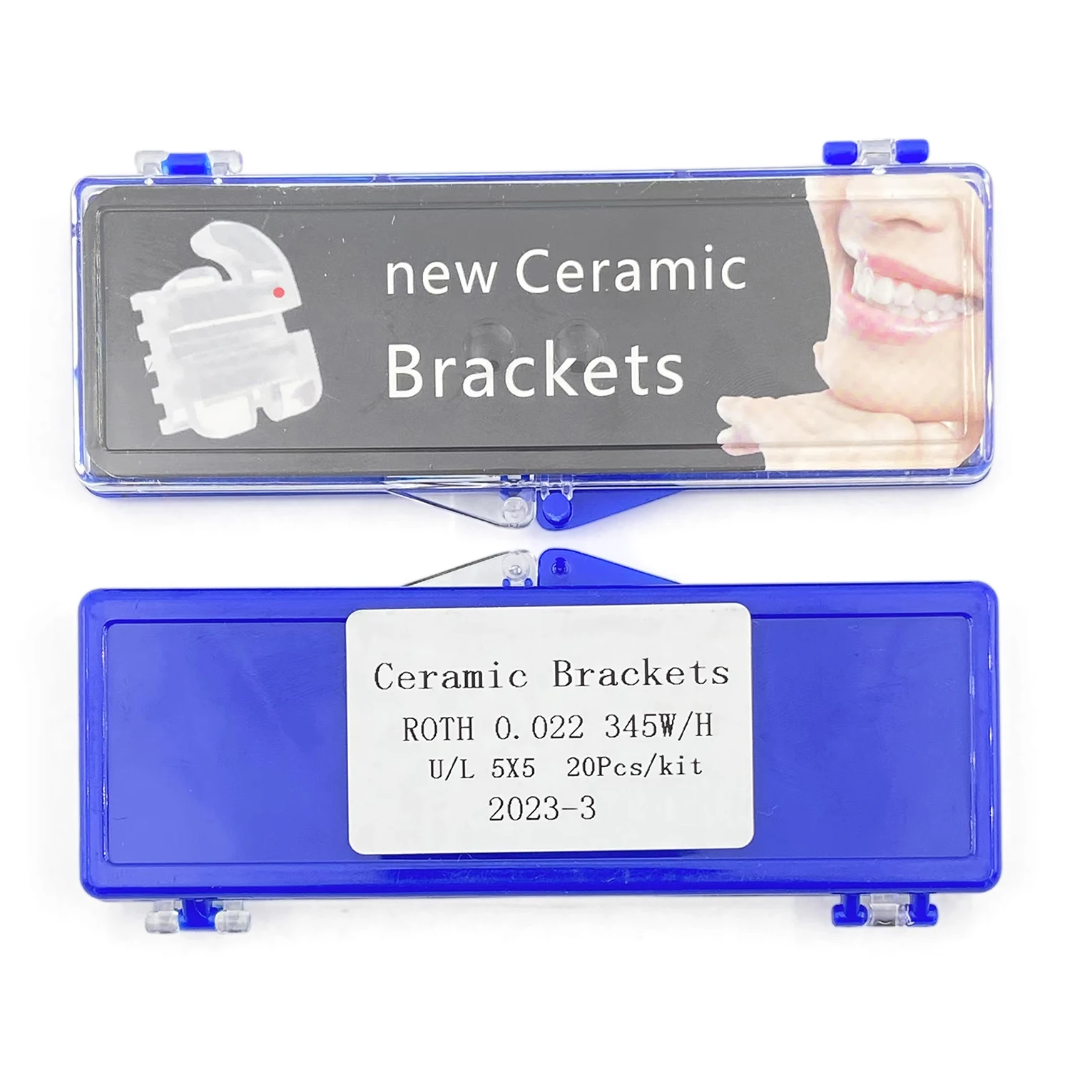 Supports Orthodontiques En Céramique Roth MBT 022 - Transparents - Crochet - Neuf