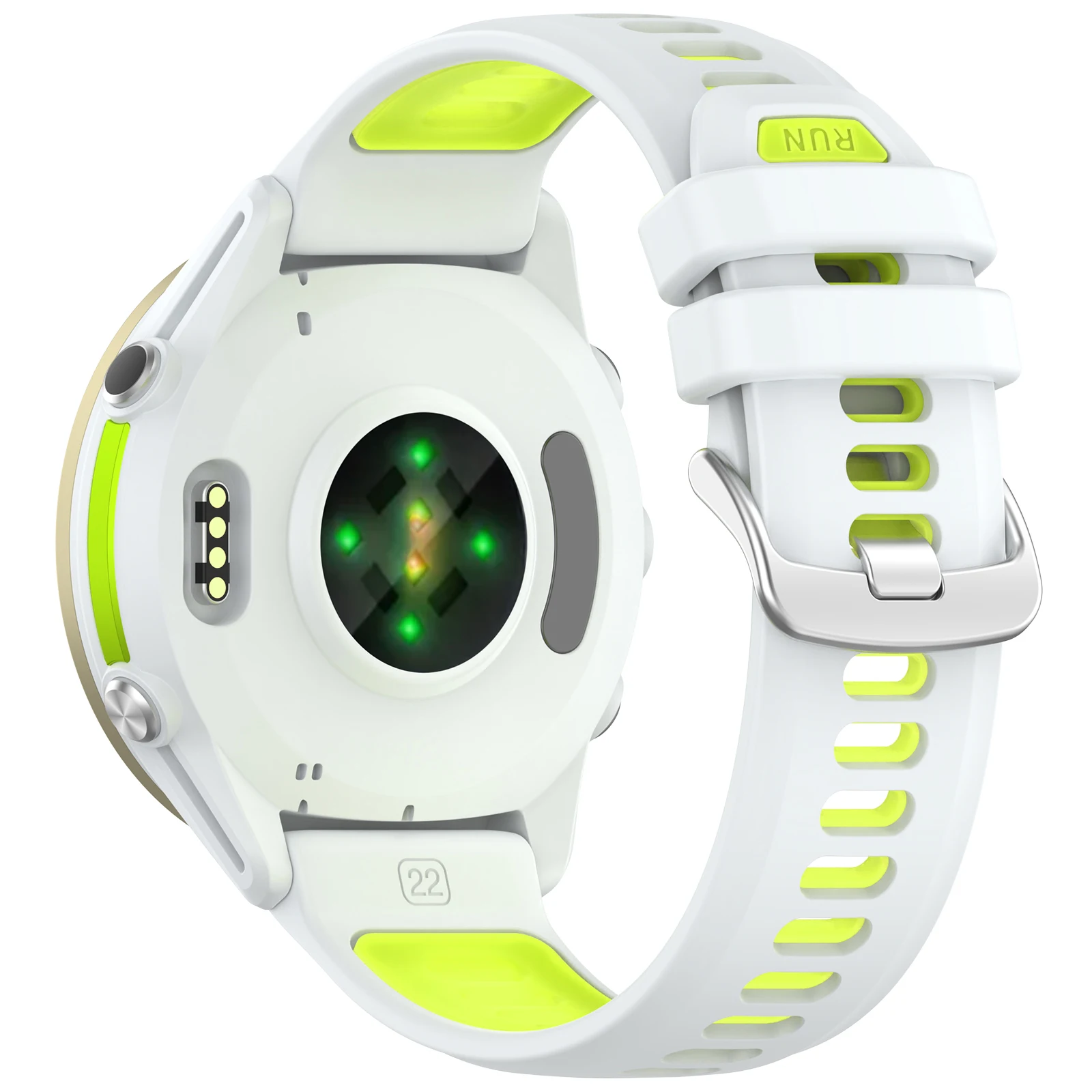 Two-Tone Silicone Sports Watch Band - Premium Wristband Strap Bracelet Accessory