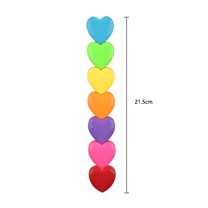 Kawaii Multicolor Assembly Heart Fluorescent Marker Student Gift Stationery Pen