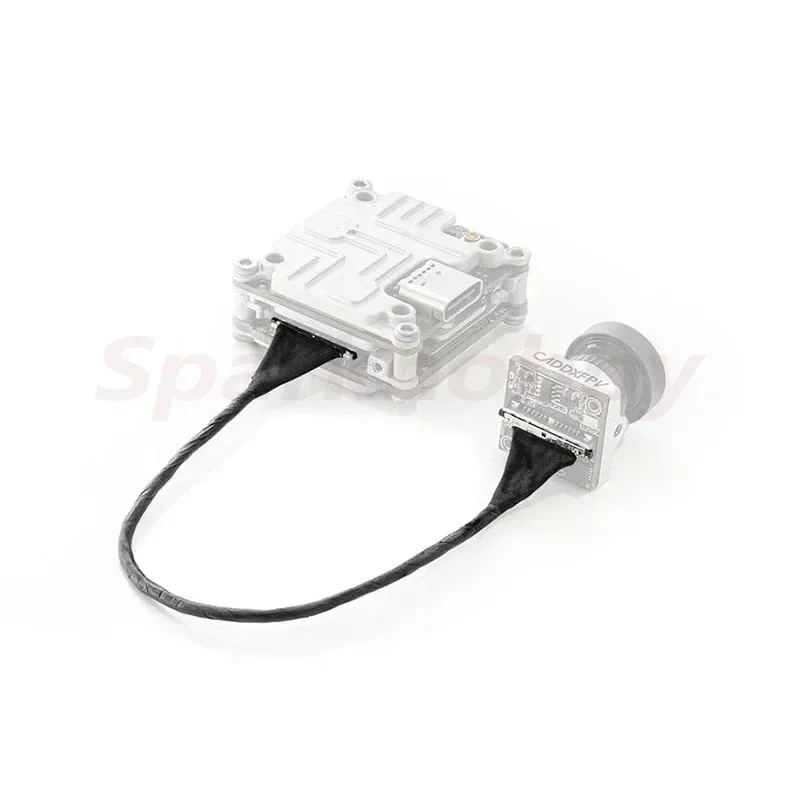 Câble antenne FPV 120mm pour drone RC, montrant la longueur et la flexibilité du câble.