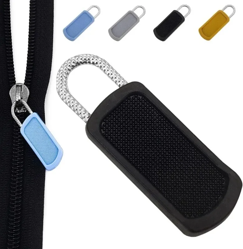 손상된 버튼 교체를위한 5/10pcs 지퍼 풀러 수리 키트 여행 가방 수하물 지퍼 DIY 이동식 봉제 프로세스