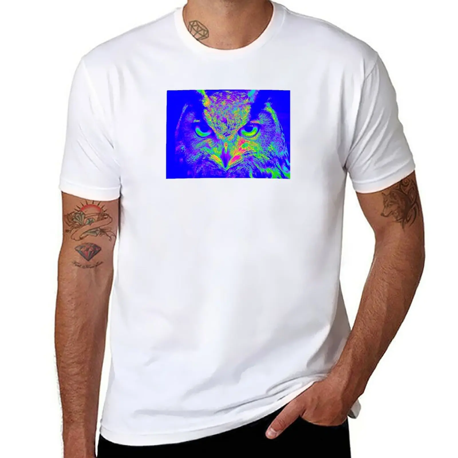 

Thermal Owl Portrait T-Shirt plus size tops heavyweights sublime sweat heavyweight t shirts for men