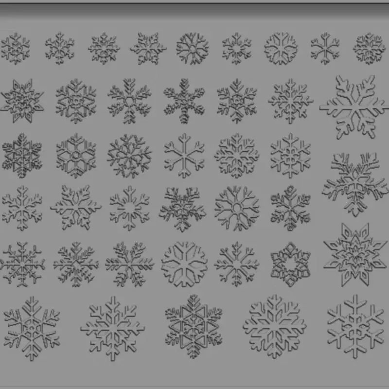 1/3Pcs 크리스마스 눈송이 실리콘 네일 몰드 DIY 디자인 실리콘 매니큐어 ..