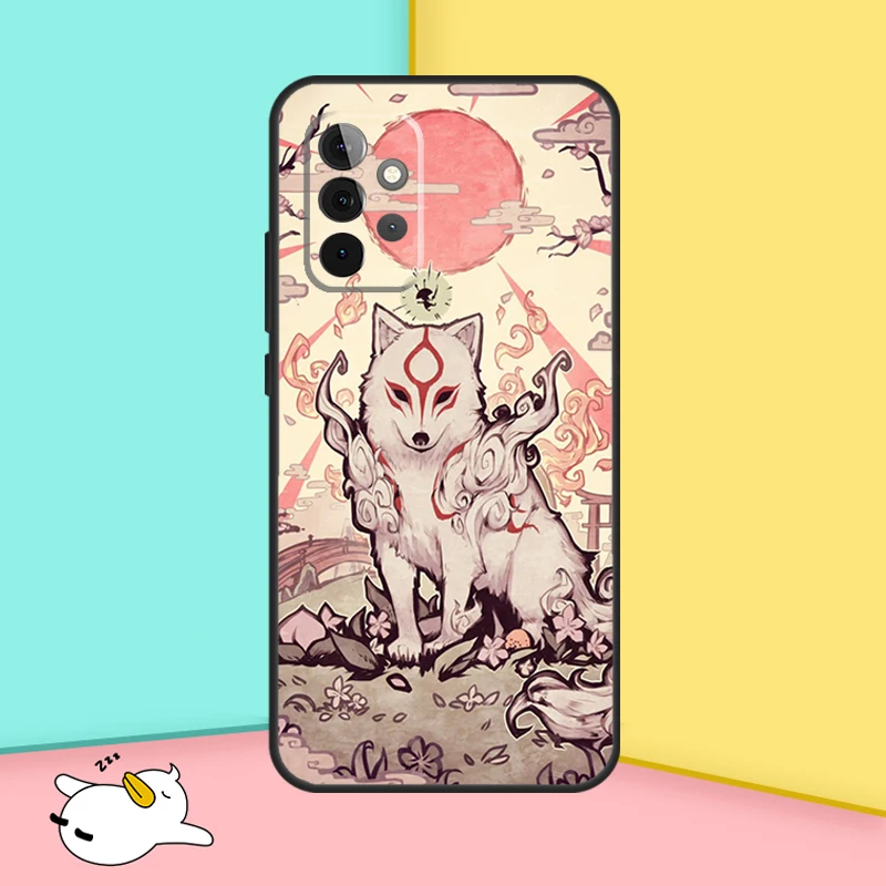 Kitsune Fox Art Case For Samsung Galaxy A55 A35 A25 A15 A51