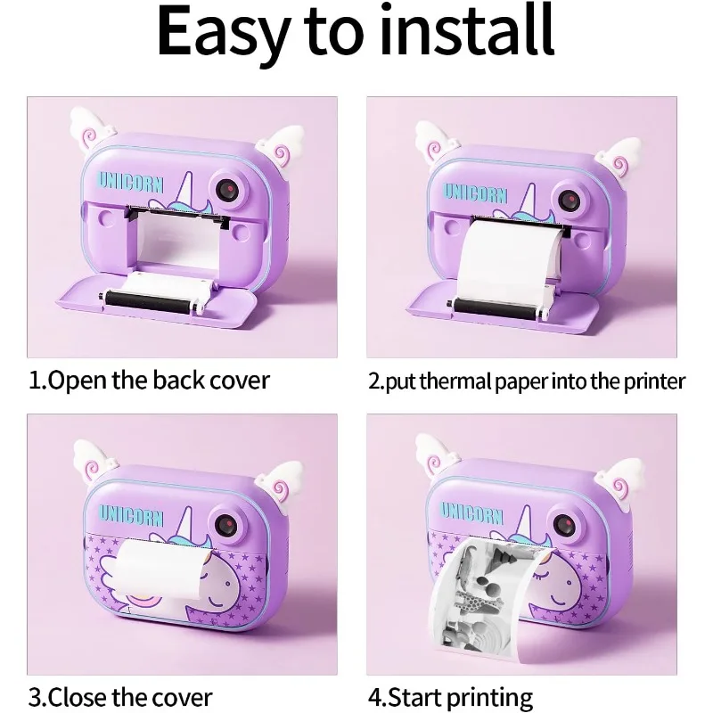 Camera Paper for Instant Print Camera Kids Paper Mini Pocket Printer Non-Adhesive Mini Printer Paper 57 X 30mm DIY  Scrapbook