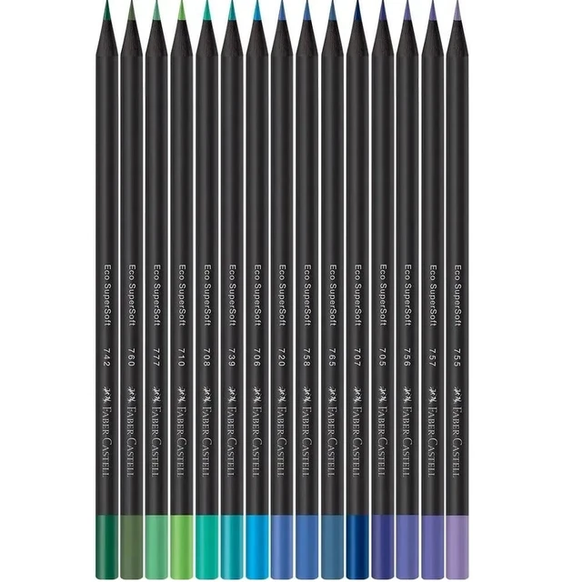 Faber-Castell Supersoft Color Lapis 15 Cold Colors - AliExpress