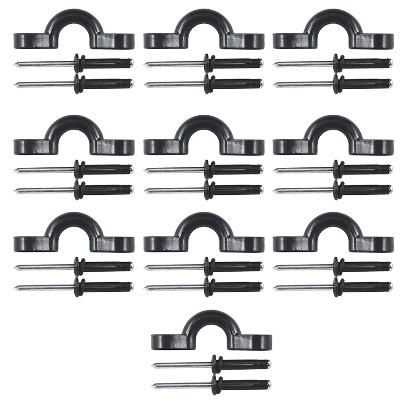 

G92F Canoe Kayak Deck Pad Eyes Rigging Kayak Pad Eye Bungee Deck Tie Down