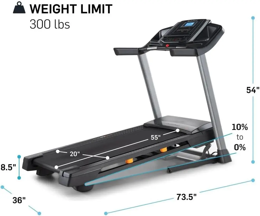 Series Perfect Treadmills for Home Use Walking or Running Treadmill with Incline Bluetooth Enabled 300 lbs User Capacity