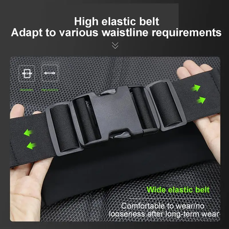 Hydration Belt Running Waist Bag Sports Waist Pouch Running Waist Bag Casual Bag Reflective Belt Bag For Running Hiking Camping 4