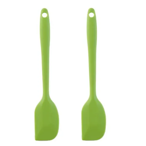 2Pcs 21CM Silicone Spatula Cream Butter Baking Scraper Cake Spatula Mixer Cooking Cake Brushes Kitchen Pastry Tools