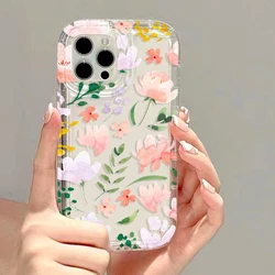 Elegant Floral Transparent Silicon Phone Case - Stylish and Durable Protection with Flower Design for iPhone 11 Pro (JP15)