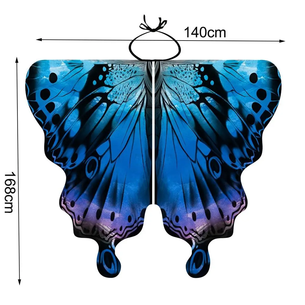 Butterfly Wings Costumes For Women Halloween Costume Adult Cosplay Fairy Wings Cloak Butterfly Shawl Cape Party Accessories