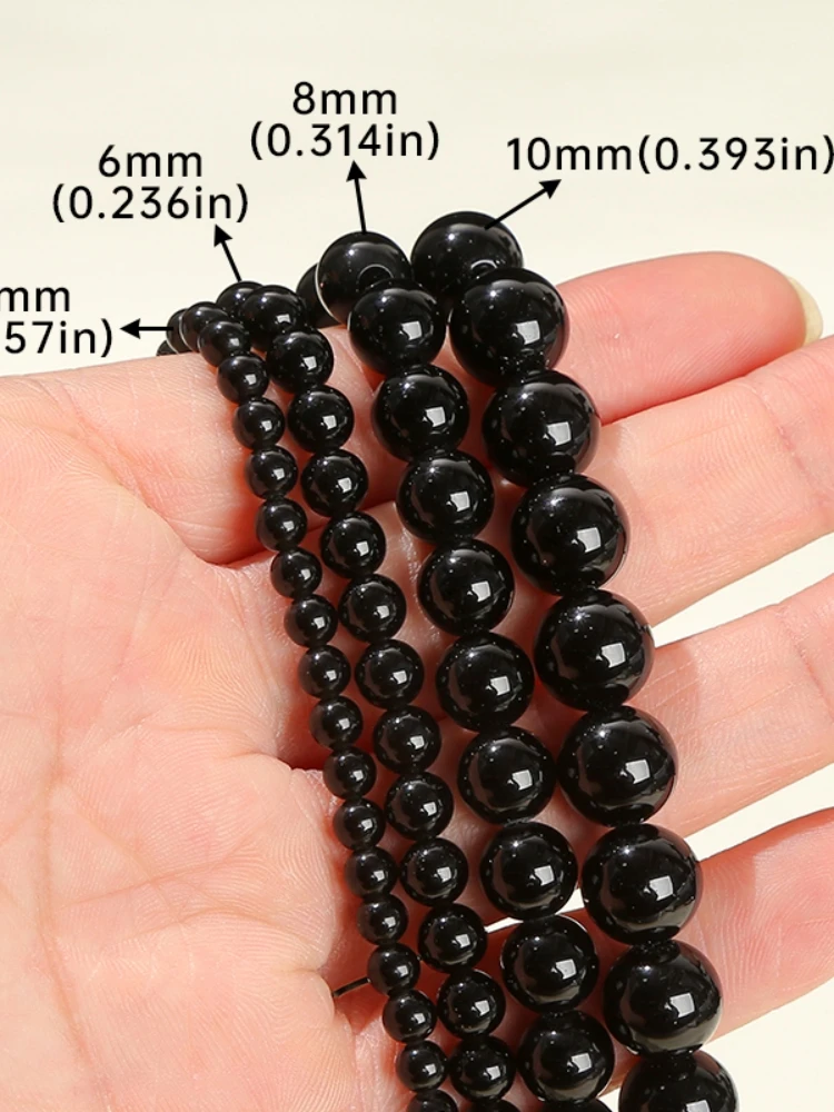 Black Obsidian Beads Example 8